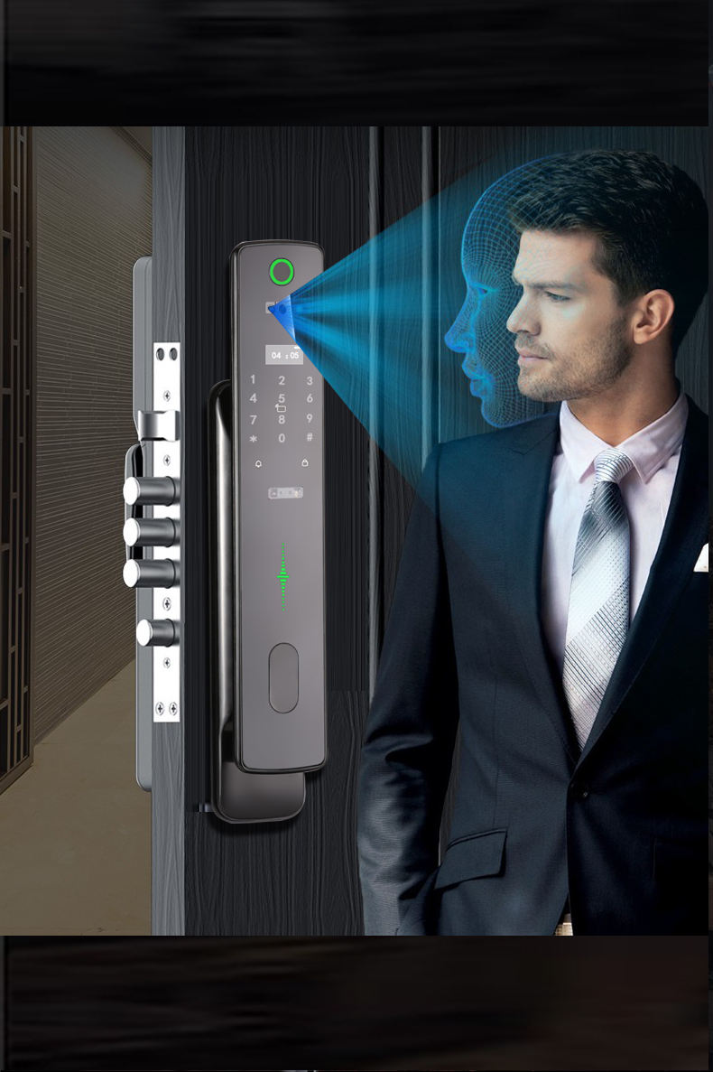 EIYSIE Q7 3D Face ID Smart Lock with Camera - Remote Co<i></i>ntrol WiFi Connectivity